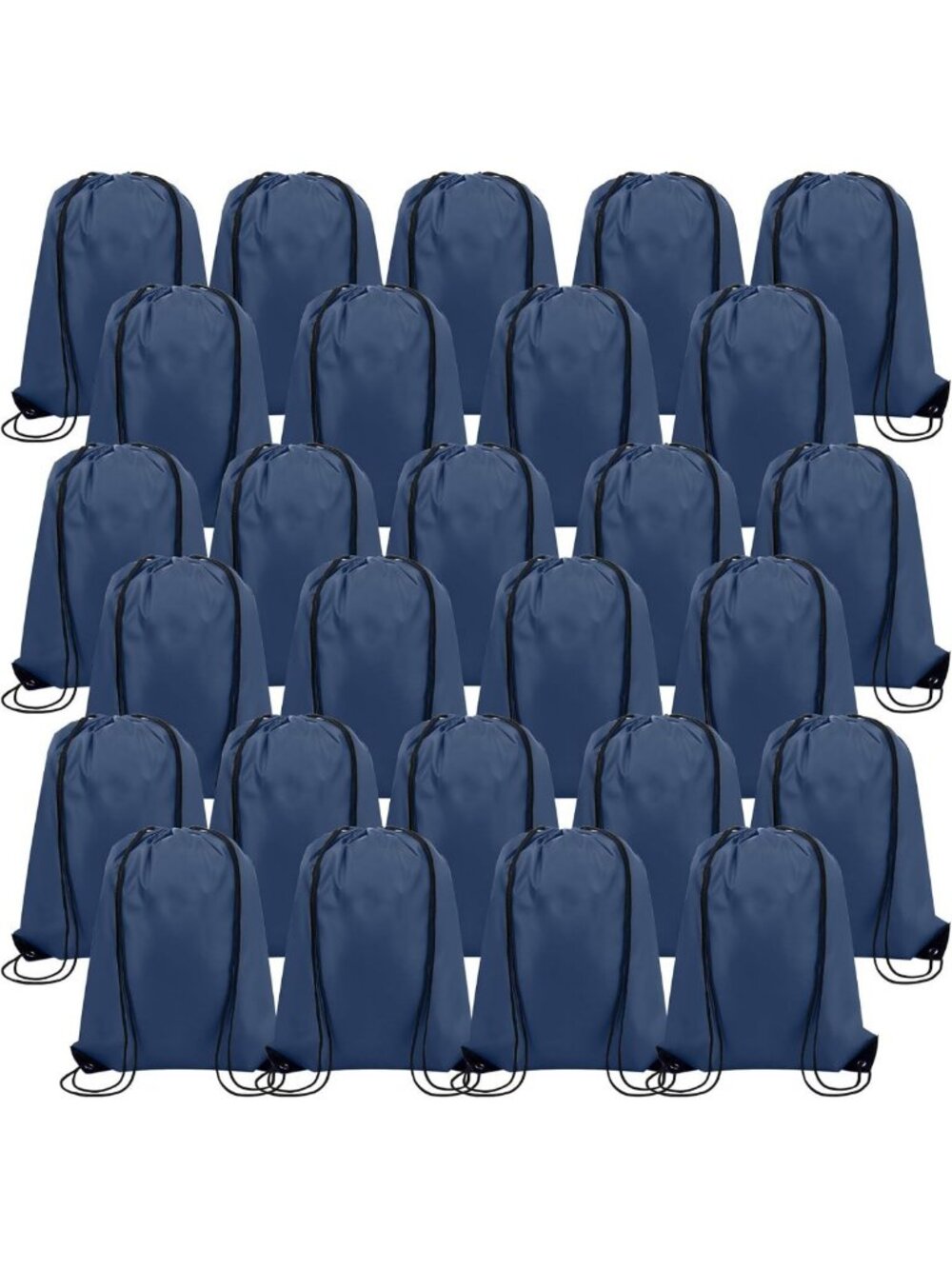 100 Drawstring Backpack Bags - Portable Cinch Storage for Sports, School, DIY